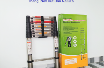 Thang INOX rút đơn NAKITA TM154 - 5.4m