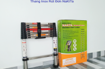 Thang INOX rút đơn NAKITA TM126 - 2.6m