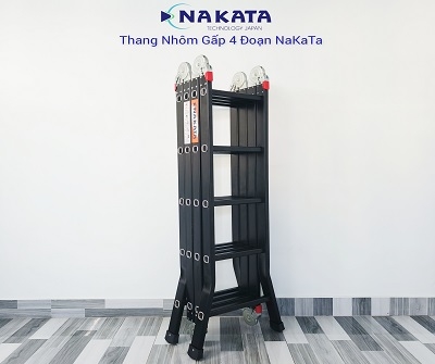 Bản cao cấp - Thang nhôm 4 khúc NAKATA VN05C - 5.8m