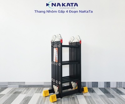 Bản cao cấp - Thang nhôm 4 khúc NAKATA VN03B - 3.6m