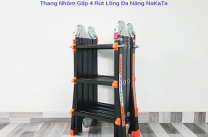 Thang nhôm gấp 4 khúc rút lồng đa năng NAKATA TY3D - 3 Bậc