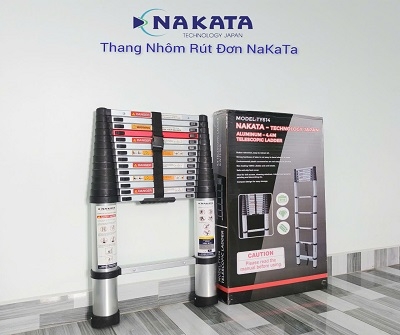 Thang nhôm rút đơn NAKATA TY614-4.4m