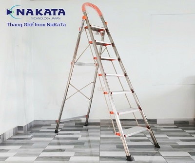 Thang ghế INOX 7 bậc NAKATA VN-107B